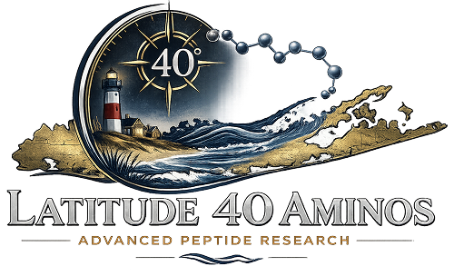 Latitude 40 Aminos research peptides and compounds logo